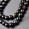 Name Crystal Crystal Natural Obsidian San beads DIY jewelry accessories 8A Rainbow Eyes Obsidian semi -finished products wholesale