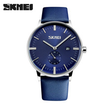 SKMEI时刻美厂家批发时尚皮带手表防水商务男手表石英手表男9083