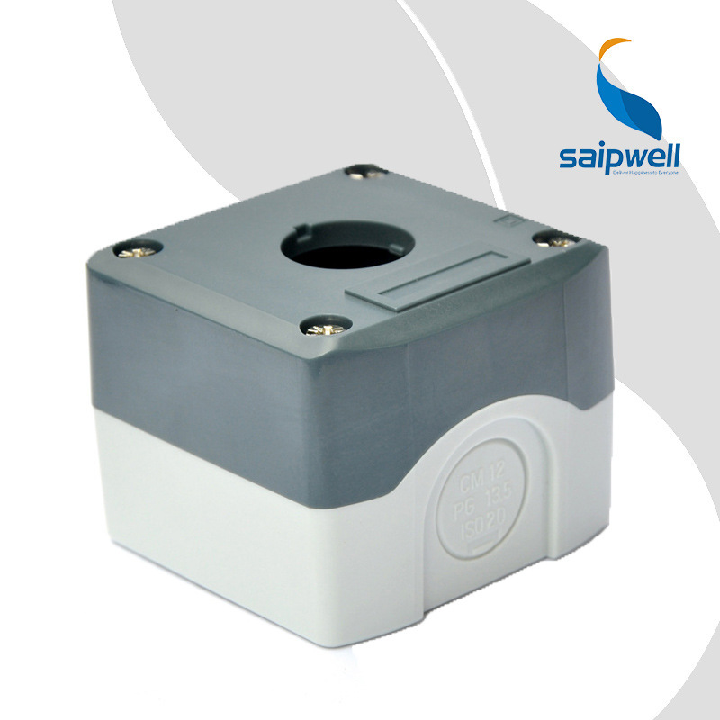 赛普 SBX01按钮盒 塑料绝缘按钮盒 1孔防水按钮盒 68*68*54按钮盒