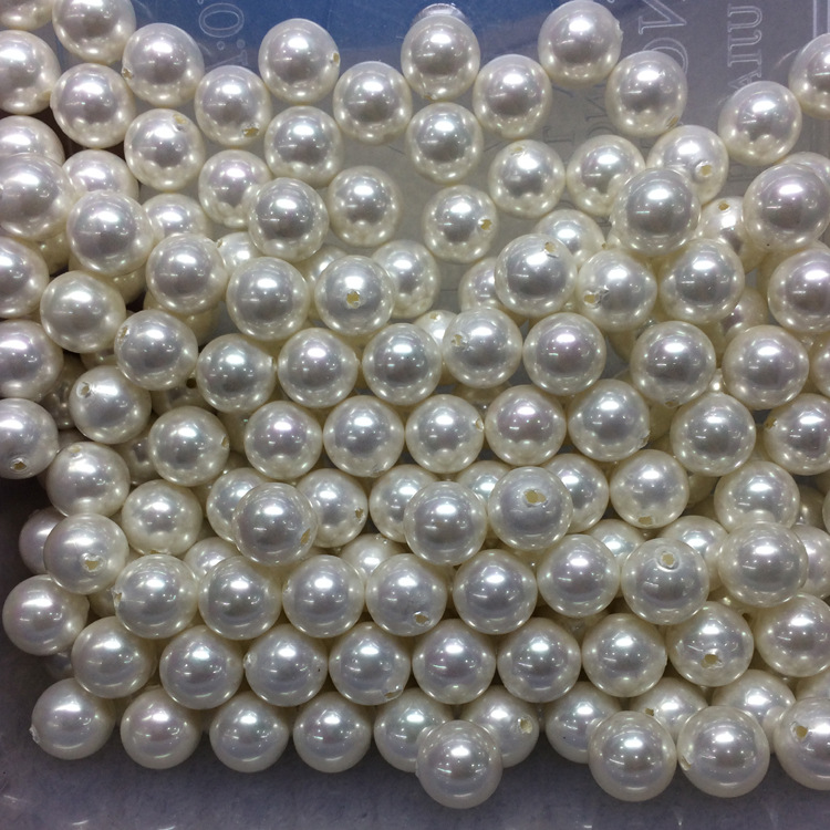 現物天然南洋貝殻真珠3-18mm白色真円diyアクセサリー半穴貝珠散珠卸売り