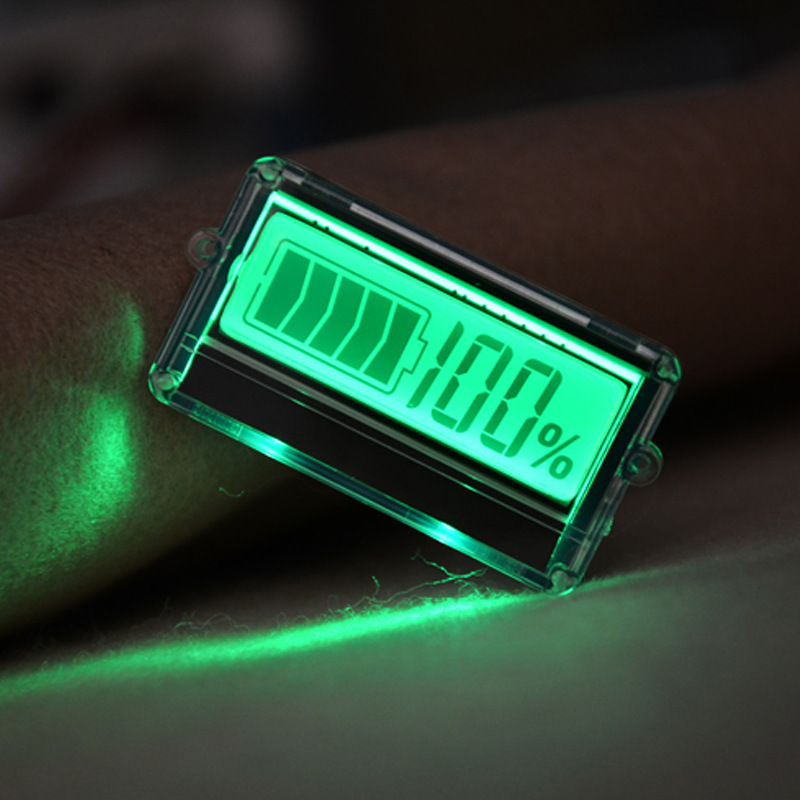 TH01 12V24V铅酸三串五串锂电池电量显示表 电瓶车 移动电源专用