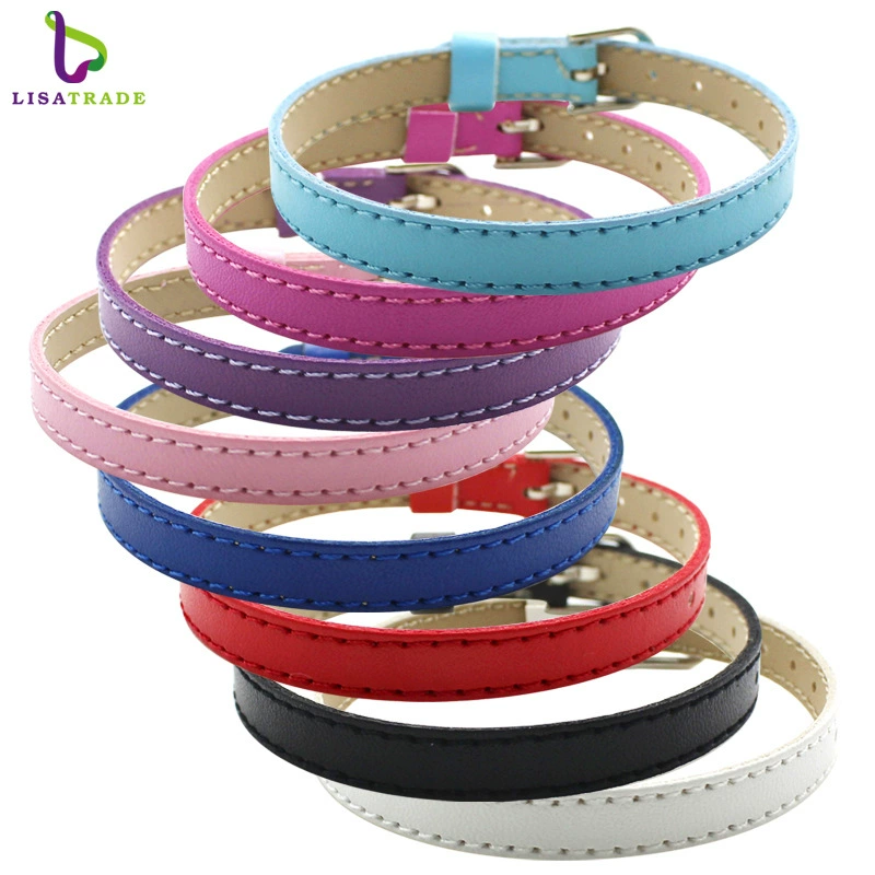 В наличии ремешок для часов из искусственной кожи PU 8 мм, 10 цветов, подходит для украшений своими руками, аксессуары для создания браслетов с буквами.