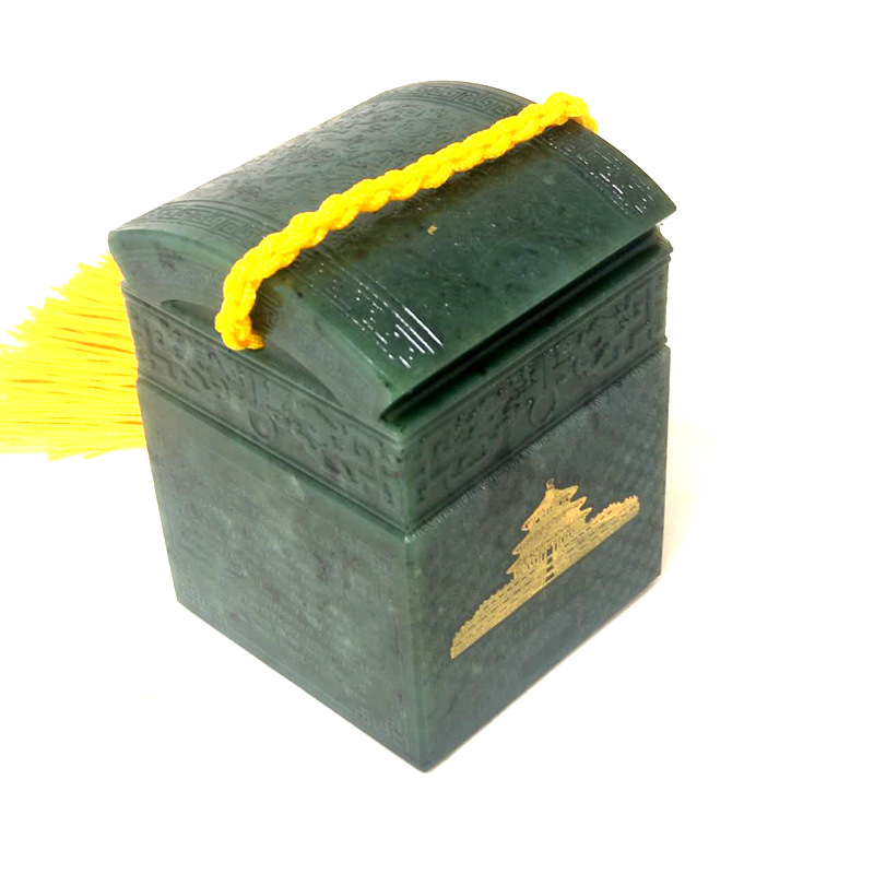 厂家定做天然正品A货和田玉玺印章中华宝玺和田碧玉玉玺