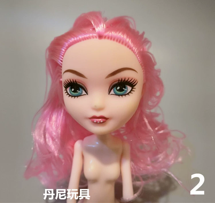Monster High doll head, multi‑style replacement, approx. 5 cm, assorted hair/face paint