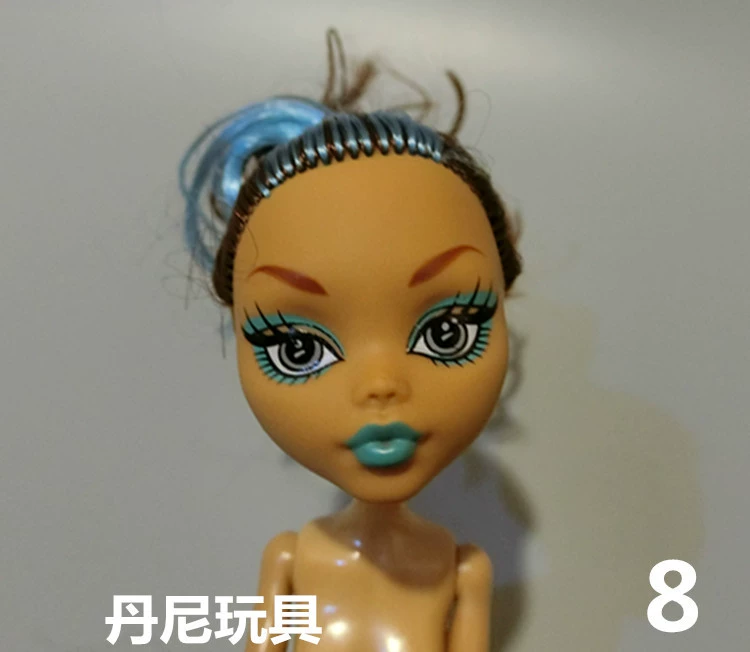 Monster High doll head, multi‑style replacement, approx. 5 cm, assorted hair/face paint
