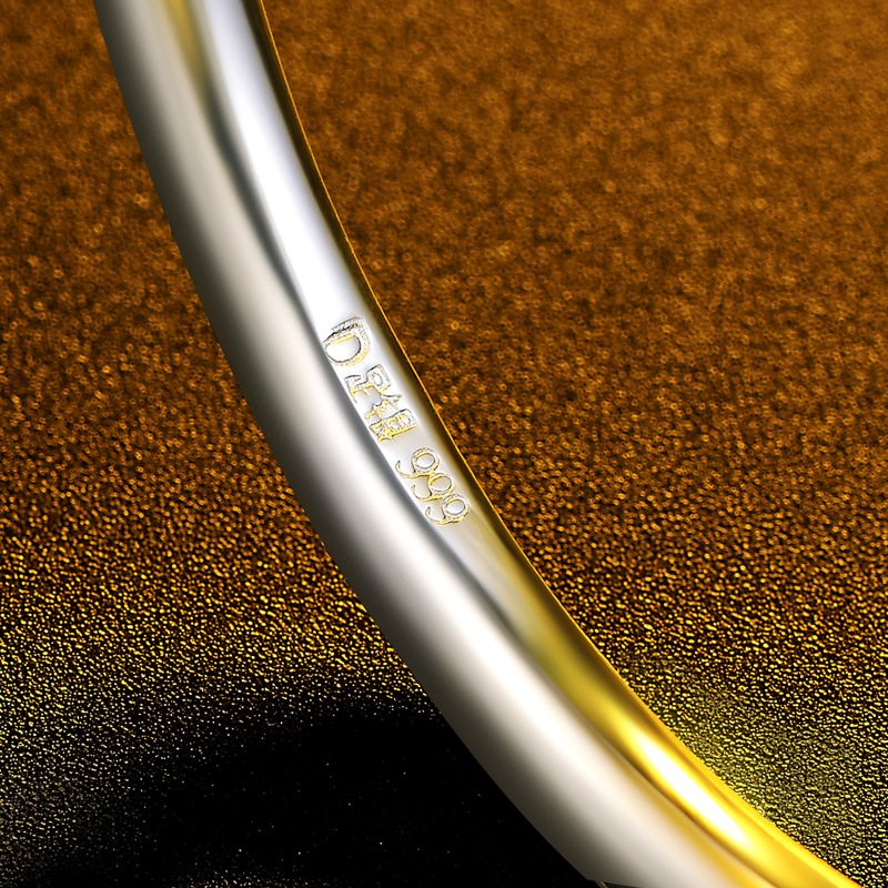 Cielo estrellado plata pura S999 Plata moda plata esterlina pulsera Push-Pull ajustable pulsera sólida pulsera de plata regalo para novia