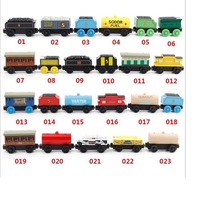 儿童轨道车 木质磁铁小火车玩具车男孩玩具小车 30款木制磁性车厢