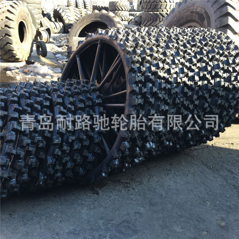 生产运苗机轮胎 1.4/1.5/1.6米  实心钢圈一体插秧机轮胎