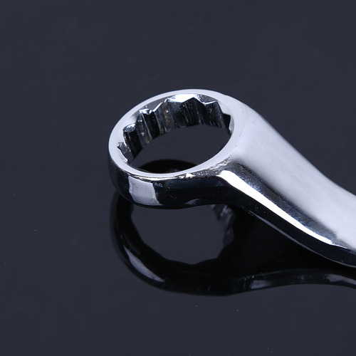 Manual plum blossom wrench, auto repair mirror-polished double-head sleeve wrench, metric machine repair tool