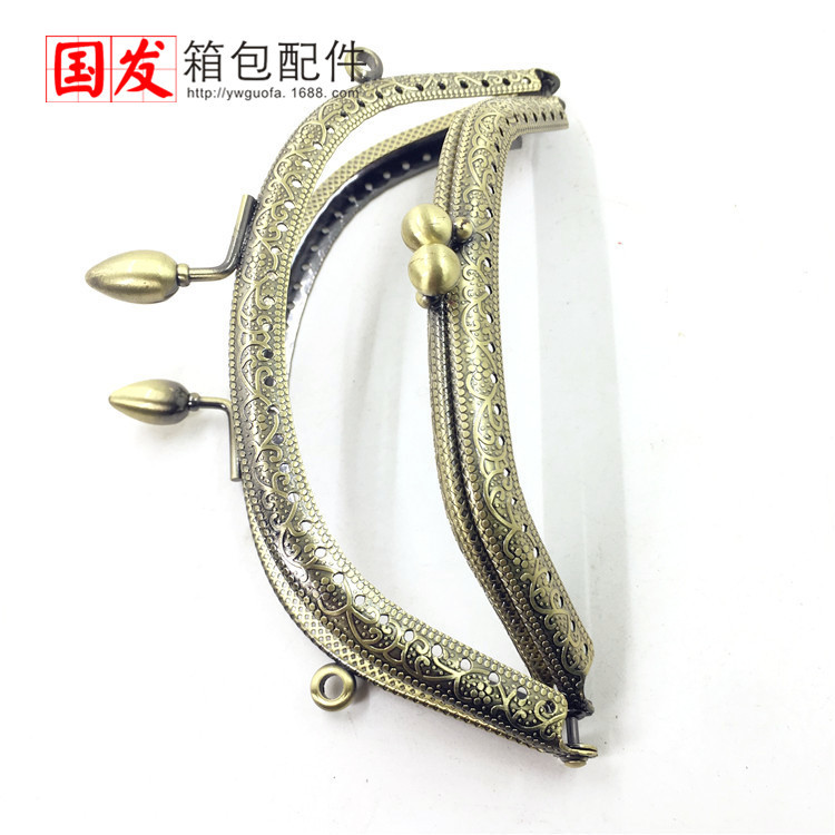 No hay stock en stock, necesita hacer: 14cm arco de chile cabeza madre oro bisagra madre doble oro boca