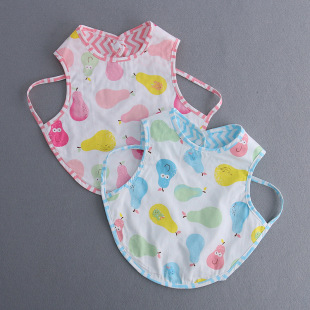 2022 spring and summer new protective bib baby bib baby breathable dining clothes children's cotton sleeveless overalls