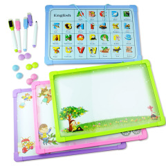 Whiteboard Magnetic Writing Board Home Children's English Alphabet Teaching Practice Blackboard Toddler Baby Early Education Teaching Aids