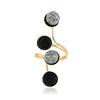 Ring, metal retro resin, Korean style, new collection, simple and elegant design