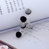 Ring, metal retro resin, Korean style, new collection, simple and elegant design