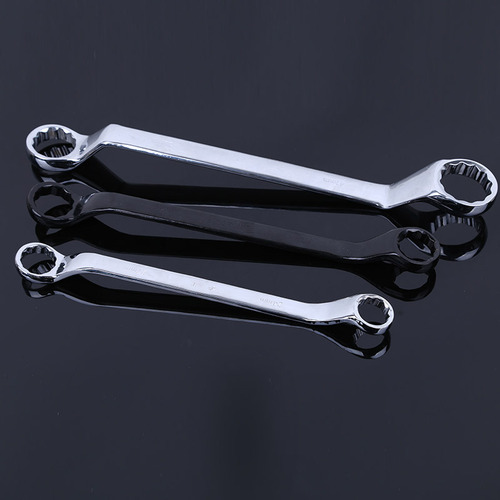 Manual plum blossom wrench, auto repair mirror-polished double-head sleeve wrench, metric machine repair tool