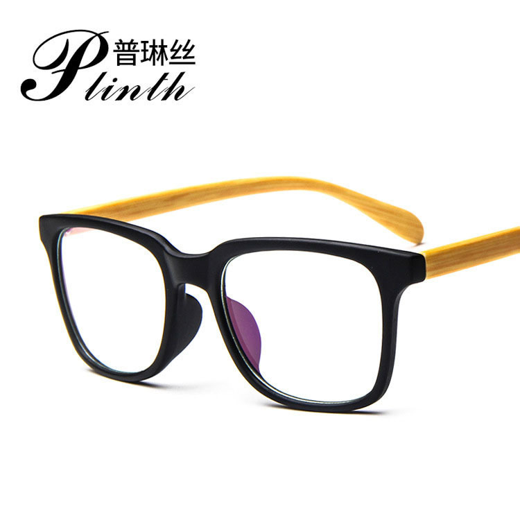 Simple large frame fashionable square glasses frame new trendy glasses frame 2136 plain glasses Internet celebrity college style retro