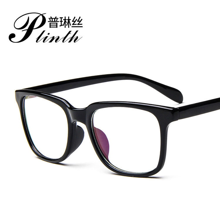 Simple large frame fashionable square glasses frame new trendy glasses frame 2136 plain glasses Internet celebrity college style retro