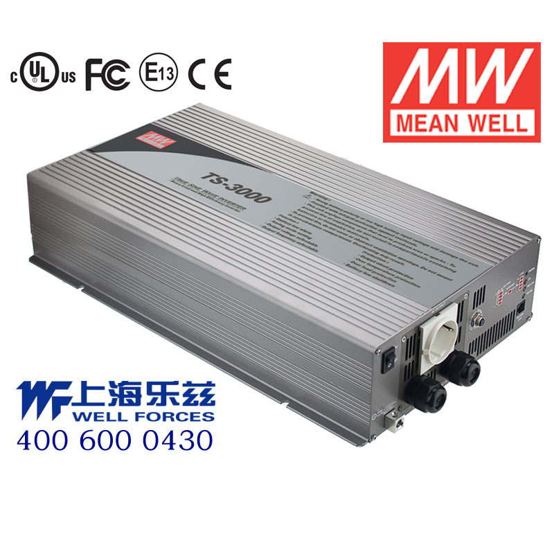 TS-3000-124A 3000W 24VDC-110VAC纯正弦波输出明纬车载逆变电源