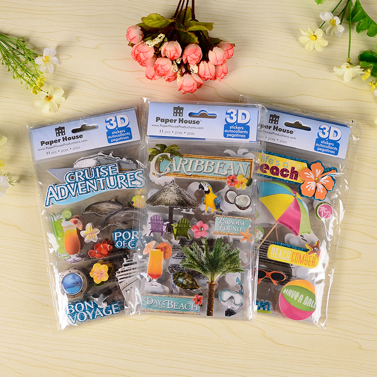 直供儿童贴纸 不干胶 泡泡贴 奖励贴纸 卡通贴 泡沫贴纸