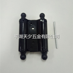 Tianxi 工場黒プラスチック両開きスプリング鉄ヒンジ双方向フリードアハードウェアアクセサリーフラットスプリングヒンジ