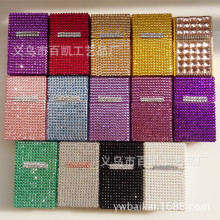 跨境 工厂贴钻烟盒 烟夹20支装创意金属香菸盒防挤男女士礼品批发