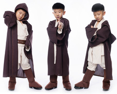 萬聖節服裝Cosplay兒童最後的絕地武士星球大戰人物兒童扮演服裝