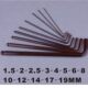 Complete specifications 1.5-19 medium and long ball head single hexagon socket S2 Allen wrench