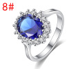 Summer zirconium, fashionable advanced ring with stone, 2023, micro incrustation, light luxury style, high-quality style, wholesale