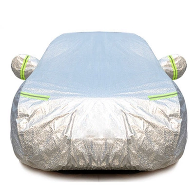 Aluminum Film Car Cover Winter Car Cover Sun Protection Rainproof Thickeneded Car Cover Sunshade Cover Heat Insulation Dust Cover Snowproof