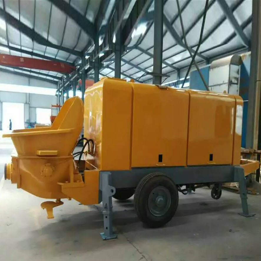 HBTS90柴油机混凝土泵多种型号细石混凝土输送泵小型混凝土输送泵