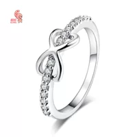 Кольцо с каменным сердцеом с цирконами, корейский стиль, Aliexpress