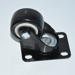 Double bearing 1.5 inch gold diamond universal wheel polyurethane PU wheel movable caster wholesale furniture silent small wheel