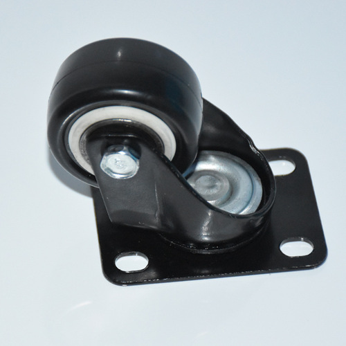 Double bearing 1.5 inch gold diamond universal wheel polyurethane PU wheel movable caster wholesale furniture silent small wheel