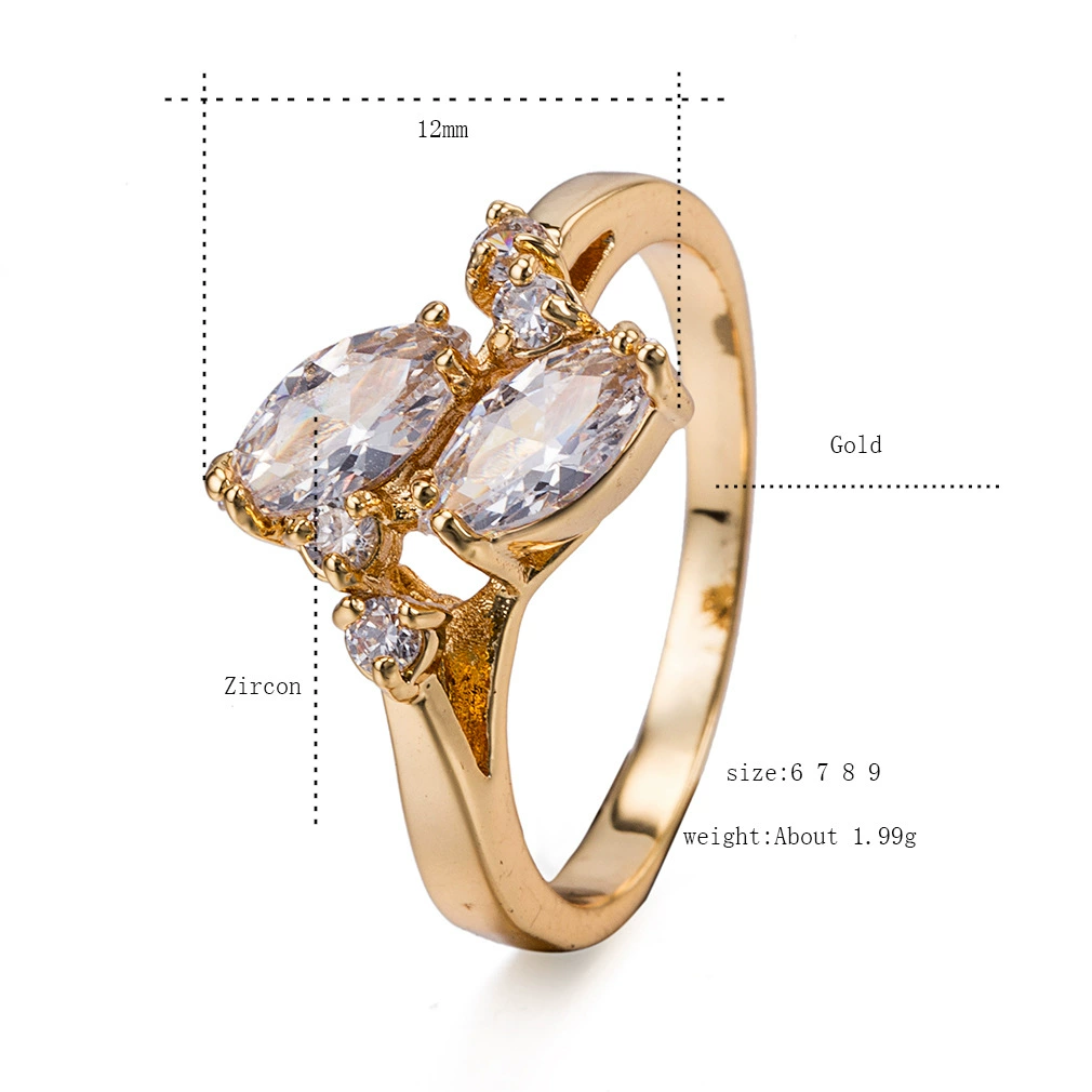 Цирконий, кольцо с камнем, Aliexpress, wish