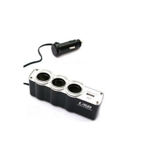 Direct sales car one-to-three cigarette lighter 12/24V universal cigarette lighter wholesale car cigarette lighter