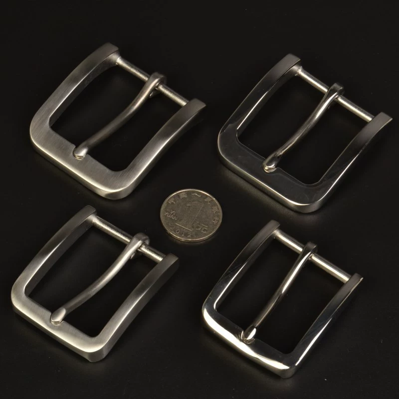 Stainless Steel Belt Buckle, Cowhide Compatible, Brushed or Mirror Finish, 35–40 mm