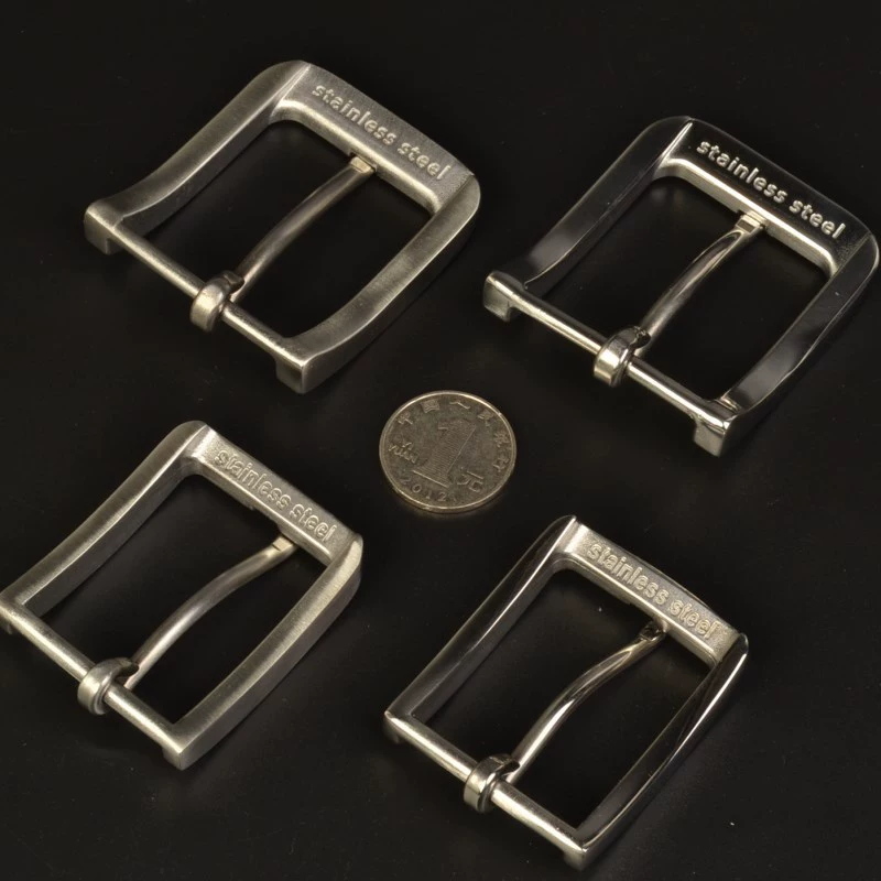 Stainless Steel Belt Buckle, Cowhide Compatible, Brushed or Mirror Finish, 35–40 mm