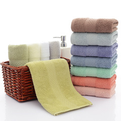 Cotton Towel for Export, Hotel Face Towel, Adult, Thick, Soft, Plain Color, Embroidered LOGO, White Towel, Wholesale