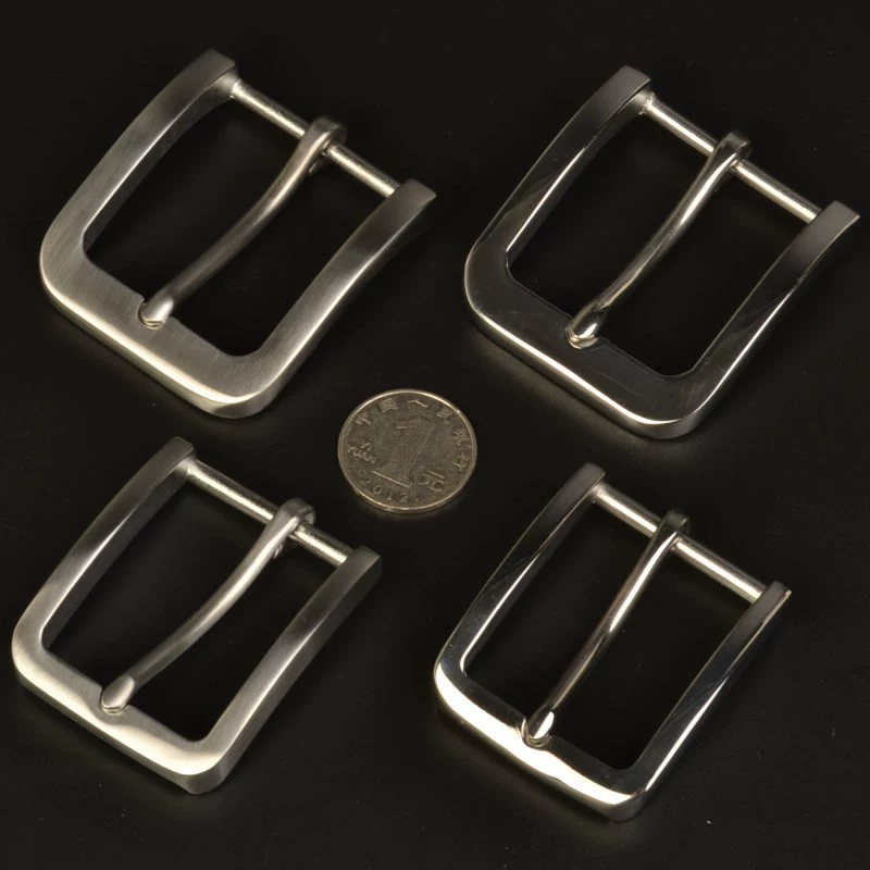 Stainless Steel Belt Buckle, Cowhide Compatible, Brushed or Mirror Finish, 35–40 mm