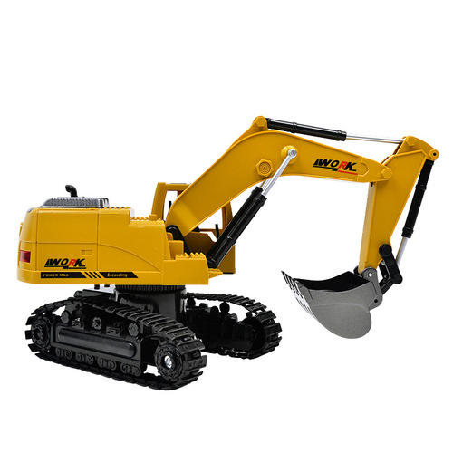 Olympian Batong Alloy Excavator 1:24 Wireless Remote Control Excavator Children's Charging Remote Control Car Toy