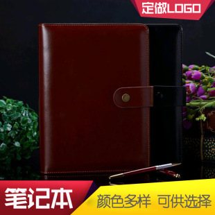 Business loose-leaf book office stationery 6 holes A5 notepad custom leather creative notebook custom printed LOGO