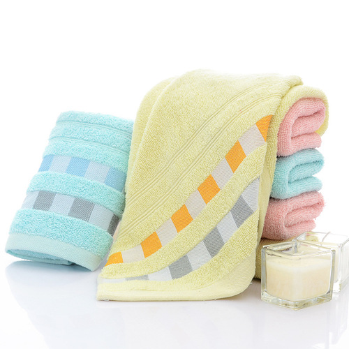 Cotton Absorbent Towel Work Safety Checkered Welfare Gift Set of 14 Plain Color Out of Stock Can Order LOGO New Product Promotion
