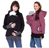 Kangaroo, demi-season sweatshirt with hood for mother, European style, three in one, wholesale