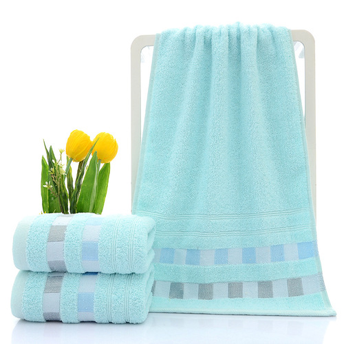 Cotton Absorbent Towel Work Safety Checkered Welfare Gift Set of 14 Plain Color Out of Stock Can Order LOGO New Product Promotion