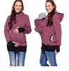 Kangaroo, demi-season sweatshirt with hood for mother, European style, three in one, wholesale