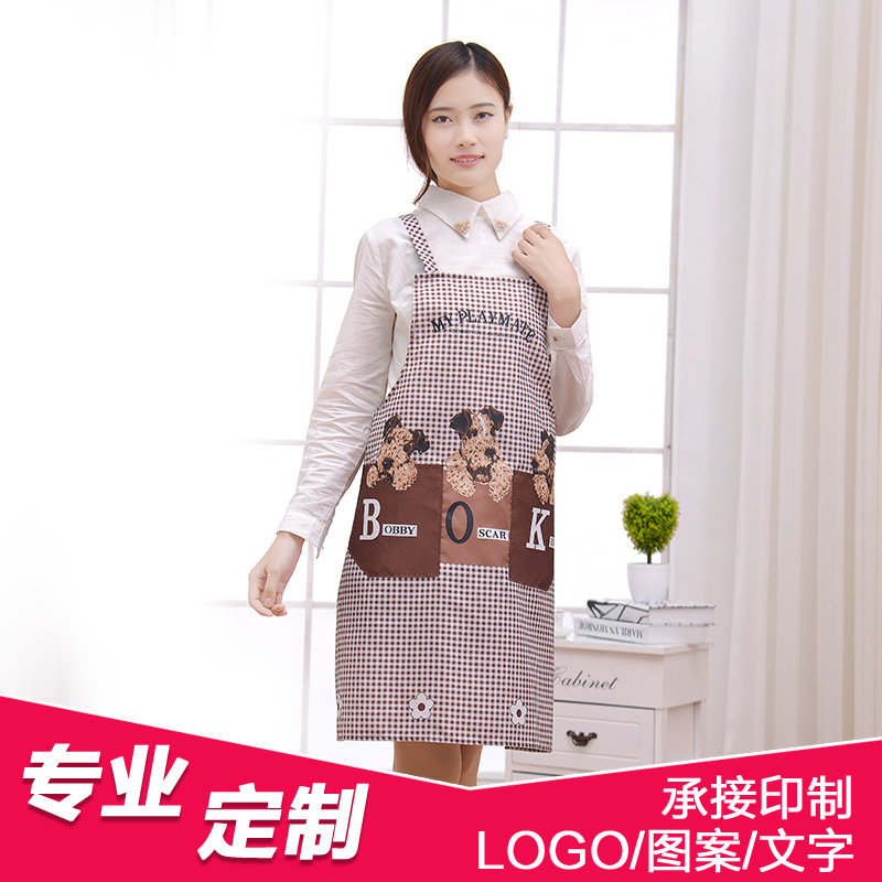 围裙韩版广告厂家批发涤纶礼品围裙