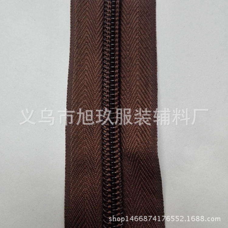 Spot 5 herringbone brown nylon zipper national card 299 light color coffee code multi-color optional