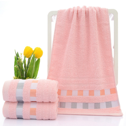 Cotton Absorbent Towel Work Safety Checkered Welfare Gift Set of 14 Plain Color Out of Stock Can Order LOGO New Product Promotion