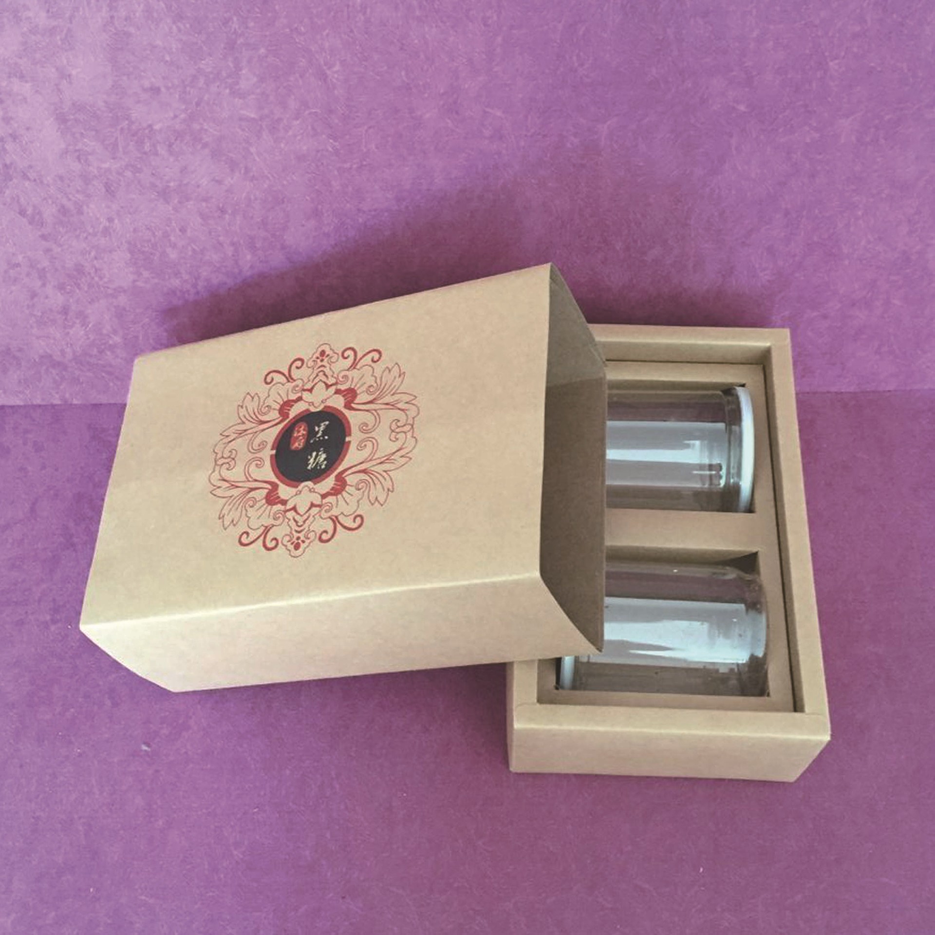 厂家定做牛皮纸抽屉盒 瓶装食品包装盒加内托个性纸盒包装加LOGO