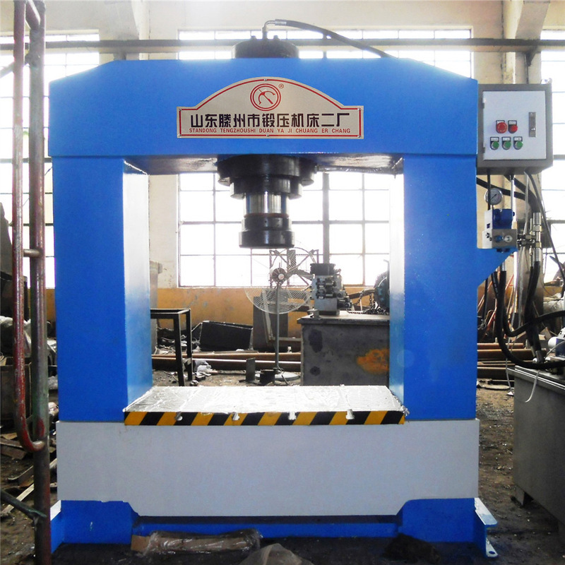 Gantry Hydraulic Calibration Machine Tengzhou Two-Forged 100t Small Door H-Type Hydraulic Machine Extended Workbench